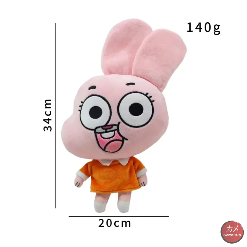 The Amazing World of Gumball - Morbidi Peluche della Famiglia Watterson - Anais 34cm - Peluches