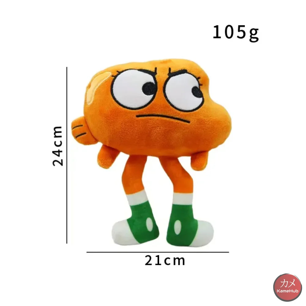 The Amazing World of Gumball - Morbidi Peluche della Famiglia Watterson - Darwin Watterson 24cm - Peluches