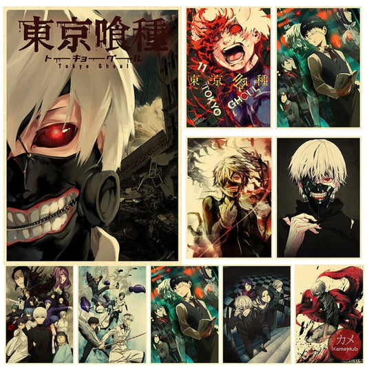 Tokyo Ghoul - Anime Poster Aesthetic In A3 Hd
