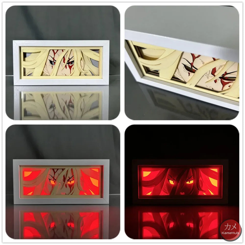Tokyo Revengers - Mikey e Draken Light Box 3D con Luce Led Mikey / 16 Colori con Telecomando Gadget