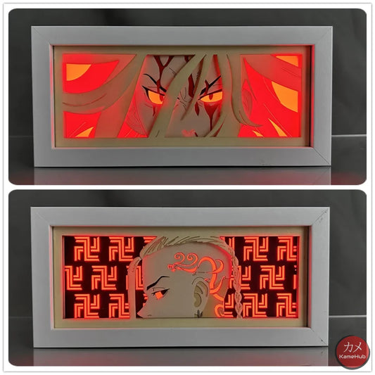 Tokyo Revengers - Mikey e Draken Light Box 3D con Luce Led Gadget