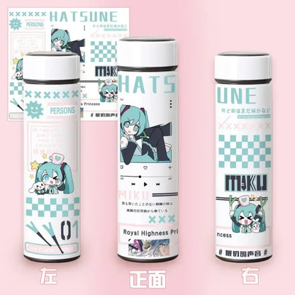 Vocaloid Hatsune Miku - Borraccia Termica 500 Ml Con Display Digitale Intelligente Gadget