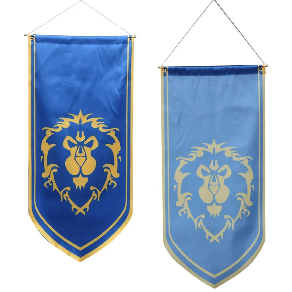 World Of Warcraft - Bandiere E Stendardi Lion Alliance & Horde Film / Videogame Poster