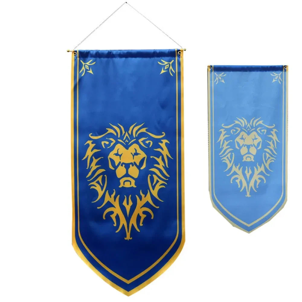 World Of Warcraft - Bandiere E Stendardi Lion Alliance & Horde Film / Videogame Poster