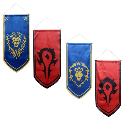 World Of Warcraft - Bandiere E Stendardi Lion Alliance & Horde Film / Videogame Poster