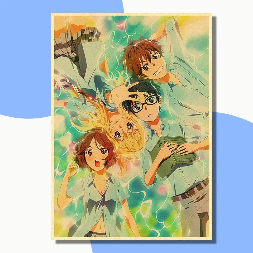 Your Lie In April / Shigatsu Wa Kimi No Uso - Anime Poster Aesthetic A3 Hd