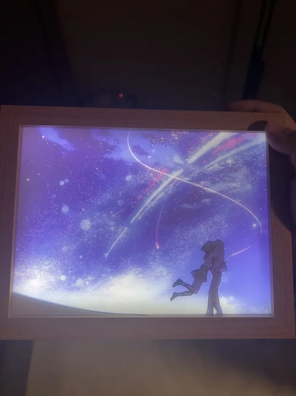 Your Name - Quadro Luminoso 3D Con Luce Led Gadget