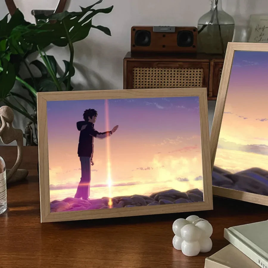 Your Name - Quadro Luminoso 3D Con Luce Led Gadget