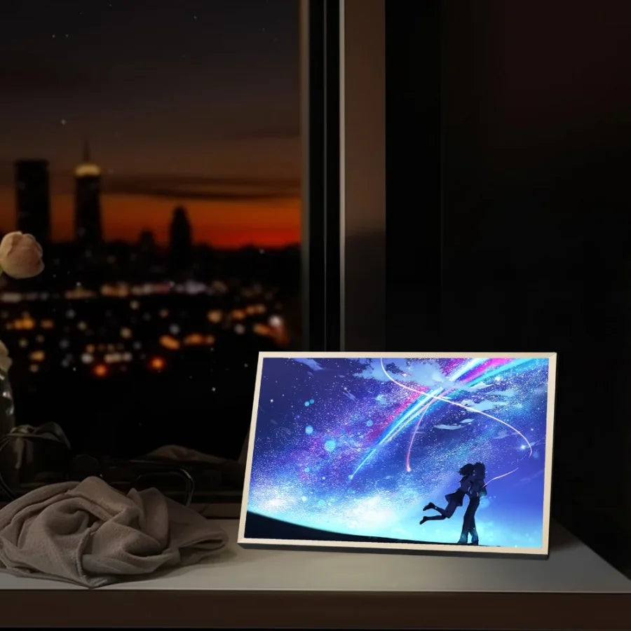 Your Name - Quadro Luminoso 3D Con Luce Led Gadget