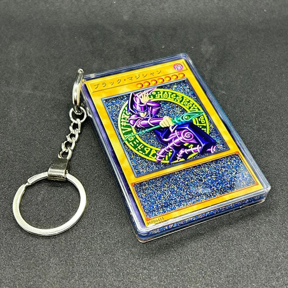 glitter yugioh cards YU-GI-OH Cards Premium Liquid Motion Keychain,A Perfect Gift for YU-GI main image 1