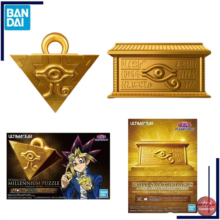 Yu-Gi-Oh! Duel Monsters - Puzzle Del Millennio E Sarcofago Doro Originale Bandai Ultimagear Gadget