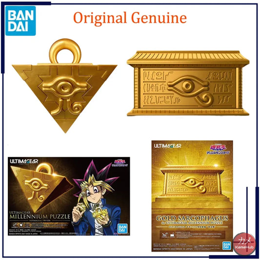 Yu-Gi-Oh! Duel Monsters - Puzzle Del Millennio E Sarcofago Doro Originale Bandai Ultimagear Gadget