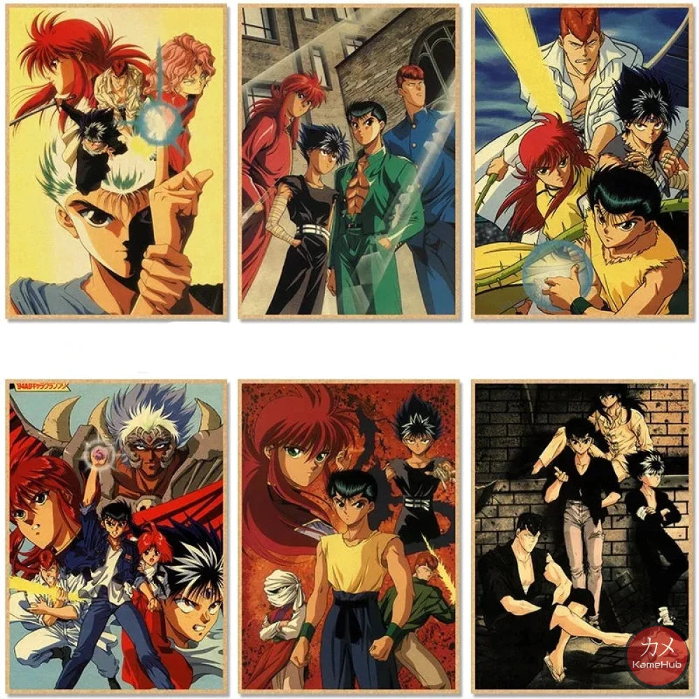 Yuyu Hakusho - Anime Poster Aesthetic In A3 Hd