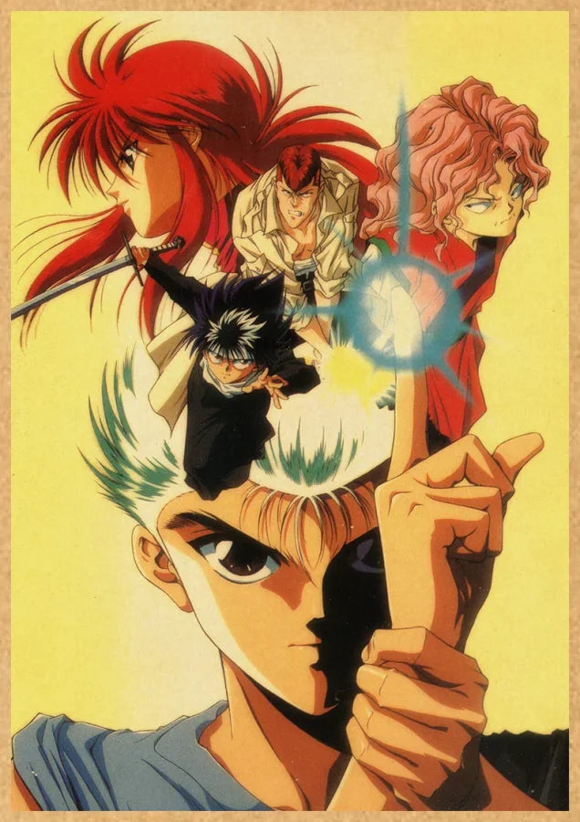 Yuyu Hakusho - Anime Poster Aesthetic In A3 Hd