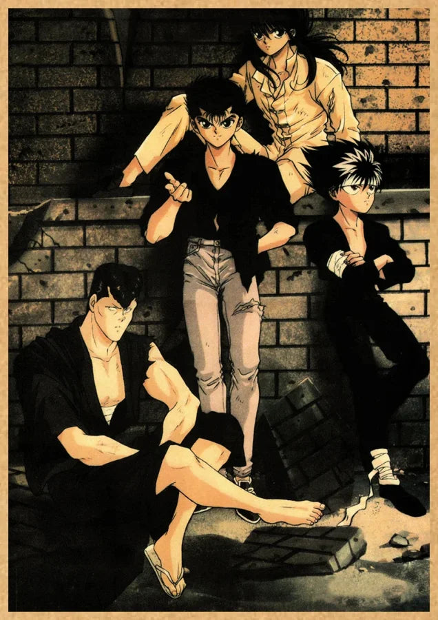 Yuyu Hakusho - Anime Poster Aesthetic In A3 Hd